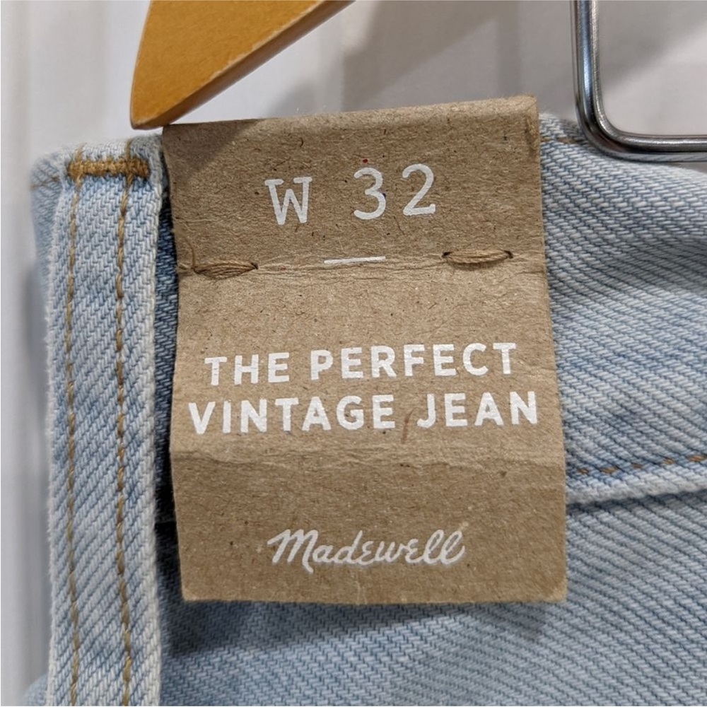 Madewell The Perfect Vintage Jean in Fitzgerald light Wash size 32
